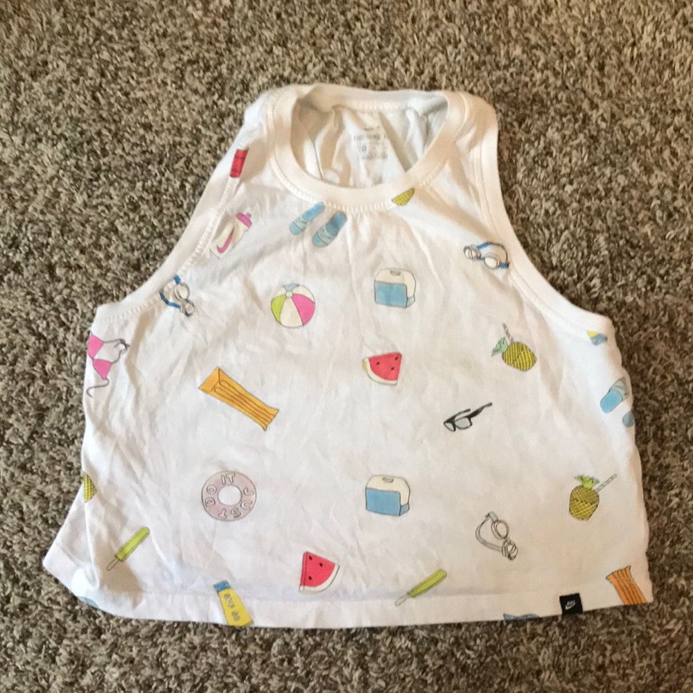 Nike white tank top